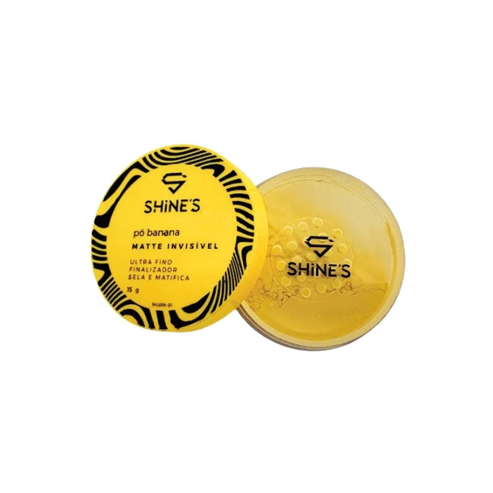  Pó Banana Matte Invisível Ultra Fino Shines SH3006 