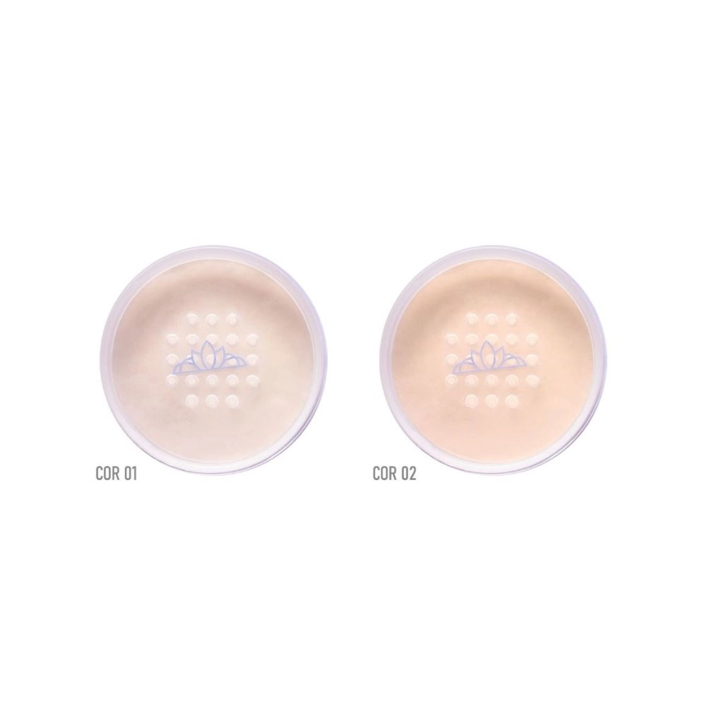  Kit 2 Pó Solto Antiacne Vegano Miss Lary Cores Claras VB309C ML Skin 