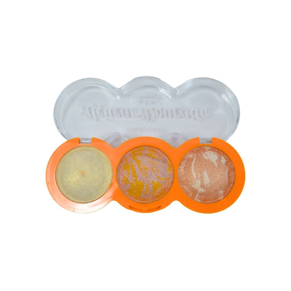  Trio Paleta de Iluminador Açucar Dourado Mia Make 428 