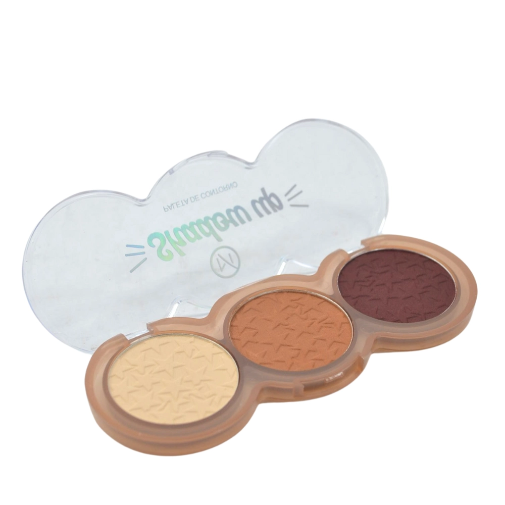  Paleta de Contorno 3 Tons Shadow Up Mylife MY8284 Cor 01 