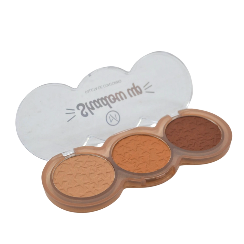  Paleta de Contorno 3 Tons Shadow Up Mylife MY8284 Cor 03 
