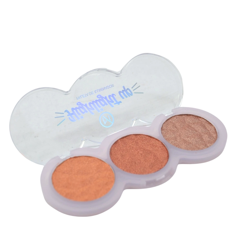  Paleta de Iluminador 3 Tons Mylife My 8260 Cor 02 