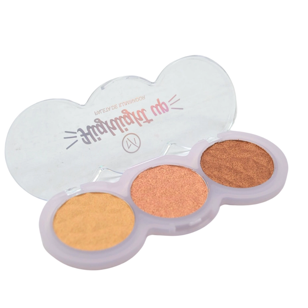  Paleta de Iluminador 3 Tons Mylife My 8260 Cor 03 