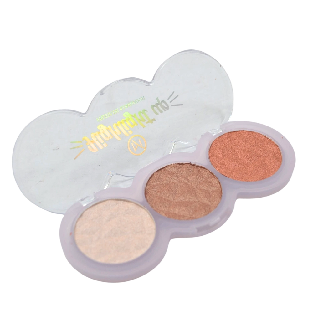  Paleta de Iluminador 3 Tons Mylife My 8260 Cor 04 