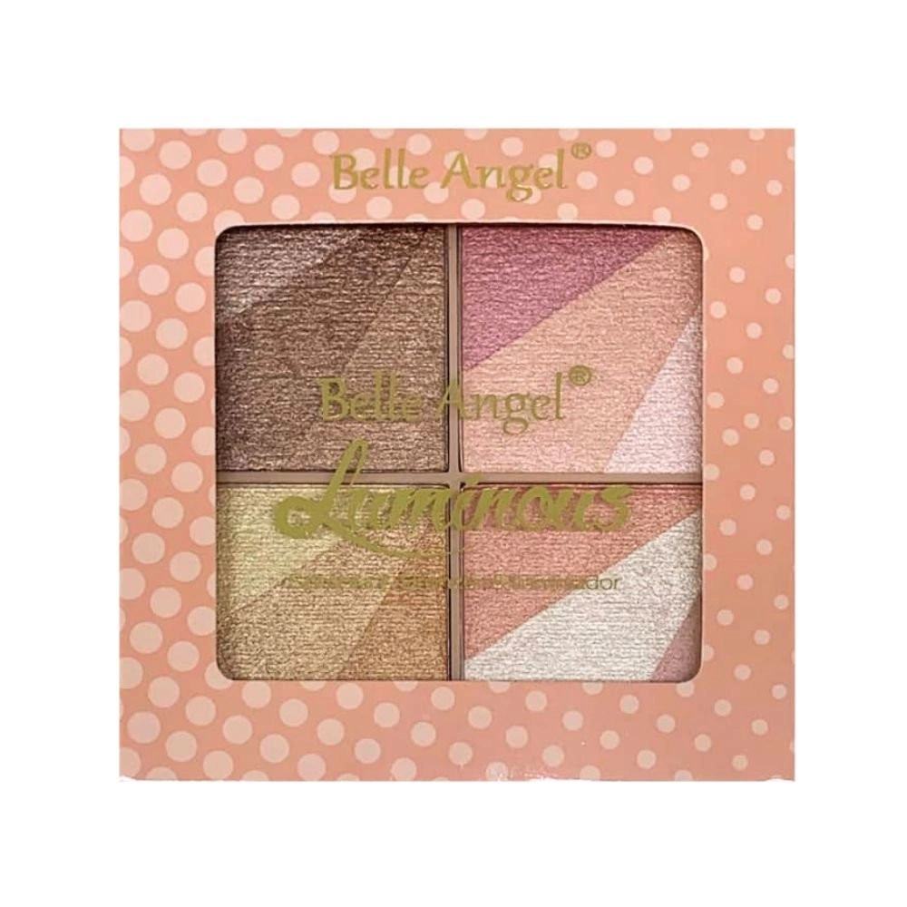  Paleta de Sombras Bronzer e Iluminador Belle Angel B122 