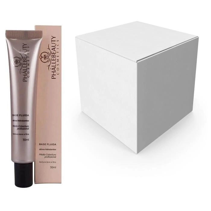  Box 12 Base Fluida Vegana Média Cobertura Profissional Cor 4 PhálleBeauty PH0604 