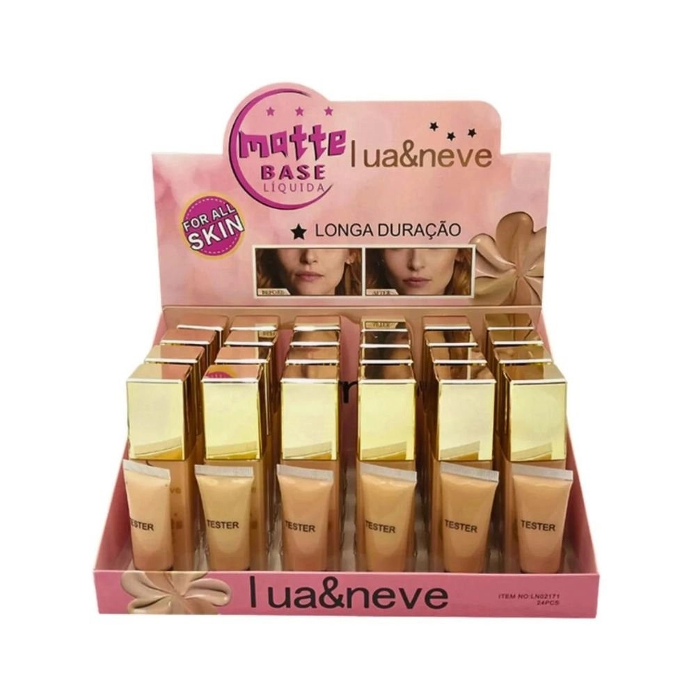  Box 24 Base Líquida Matte Longa Duração Lua e Neve LN02171 