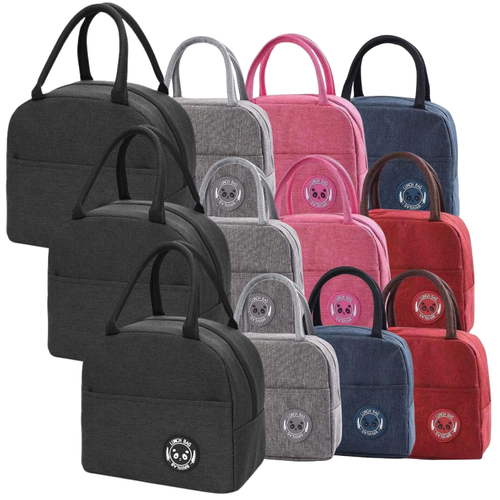  Pacote 12 Bolsa Térmica Lunch Bag 