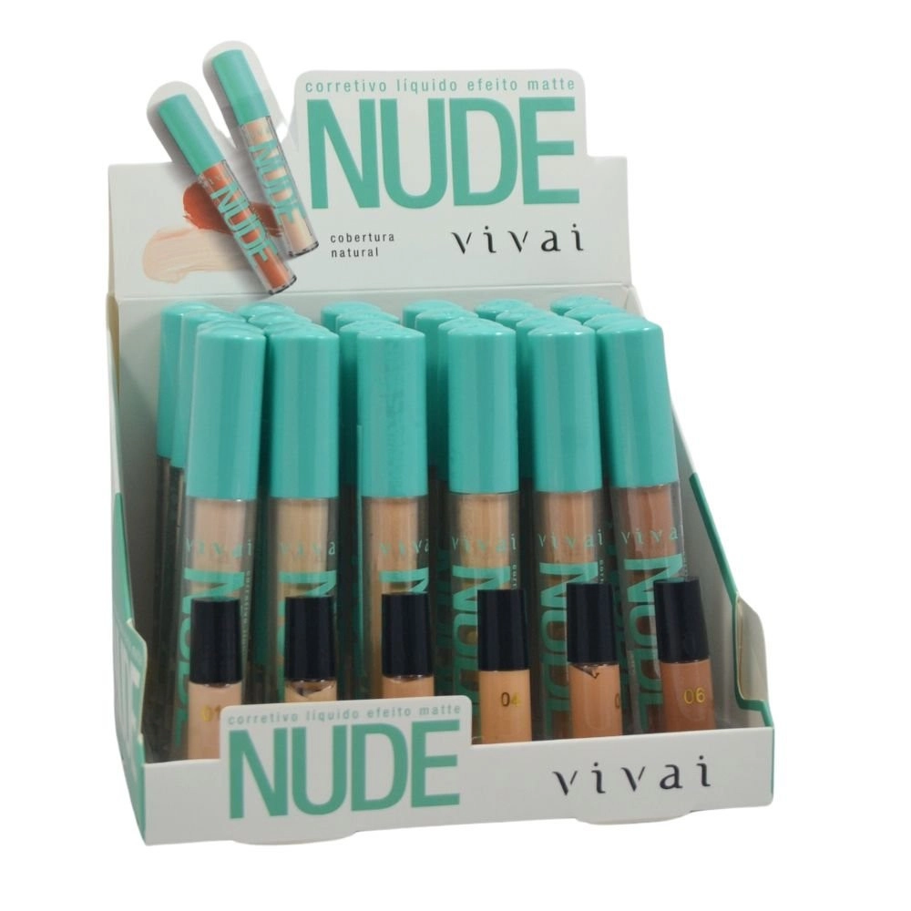  Box 24 Corretivo Líquido HD Nude Efeito Matte Vivai 1080 