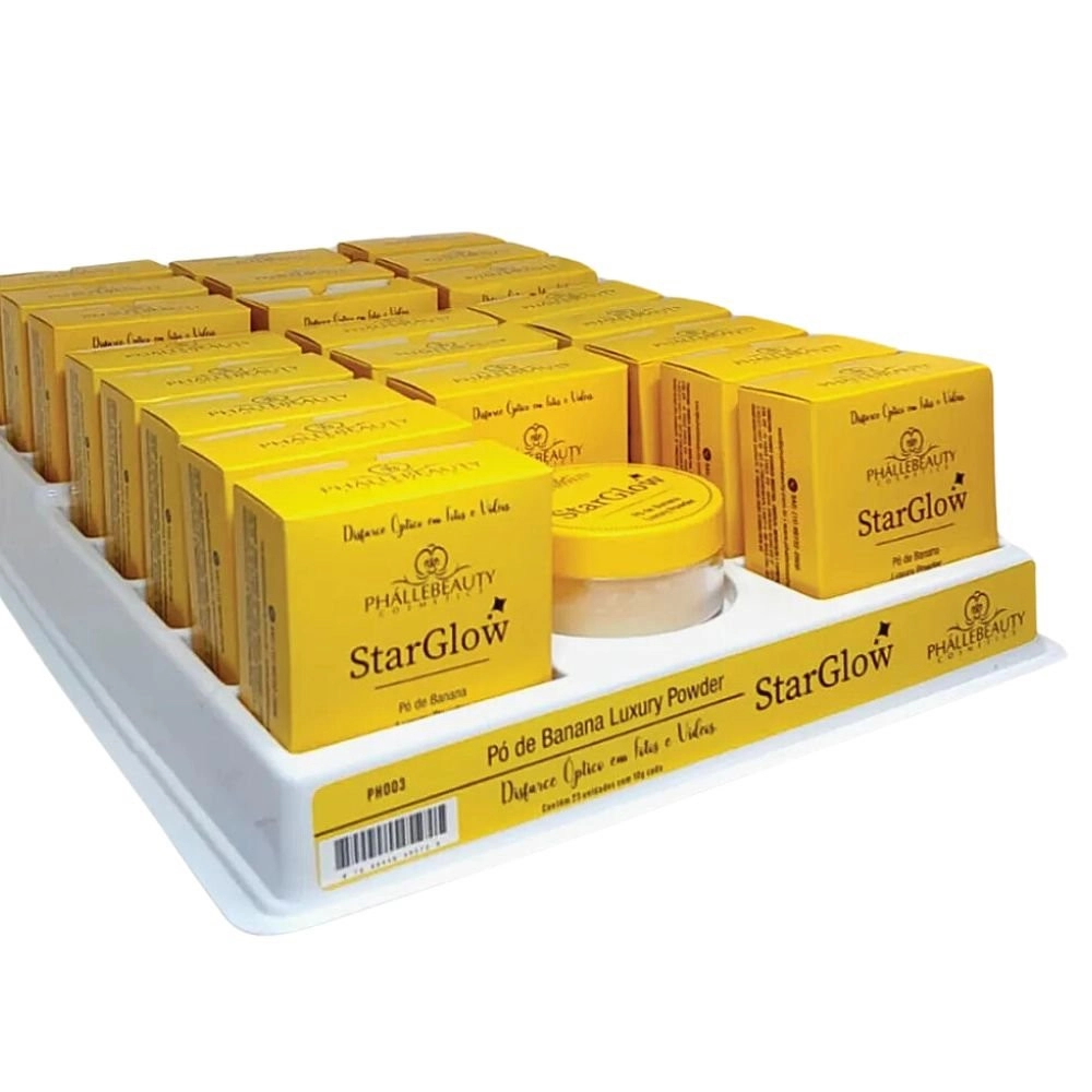  Box 22 Pó Banana Luxury Powder Star Glow PhálleBeauty PH003 
