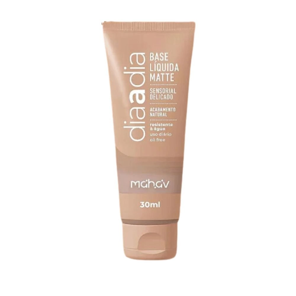  Base Líquida Matte Vegana Dia a Dia Cor 6 Mahav BMMV06 