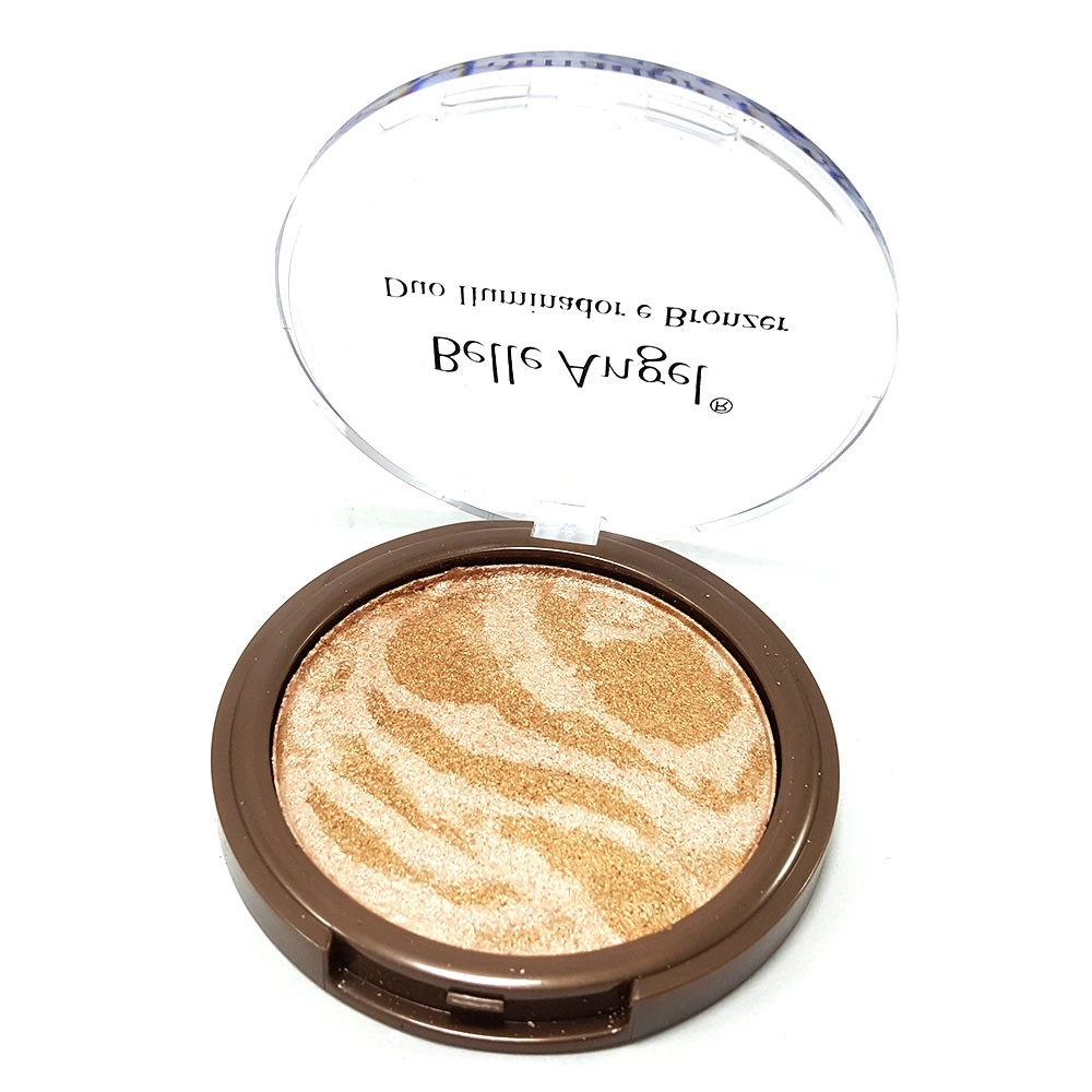  Duo Iluminador e Bronzer Belle Angel B025 