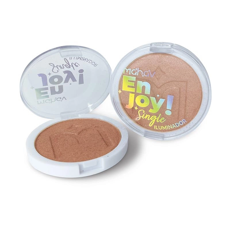  Pó Iluminador Vegano Enjoy! Single Peach Cream Mahav ESBMVPC 