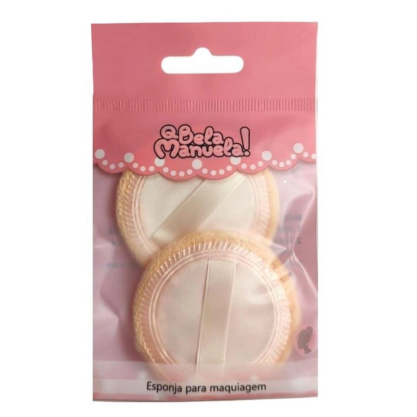 Kit Esponja para Pó Make Lolita QBM00506 com 2 unidades 