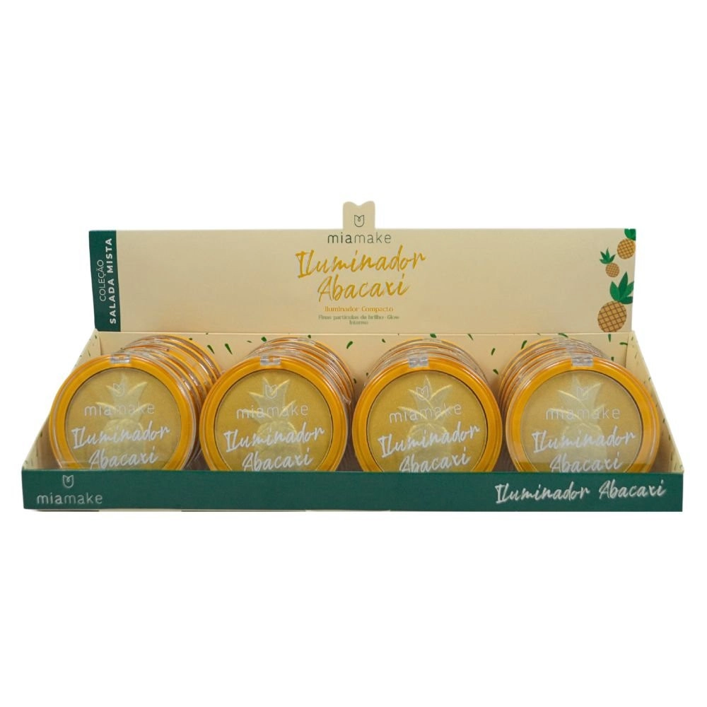  Box 24 Iluminador Compacto Abacaxi Salada Mista Mia Make 426 