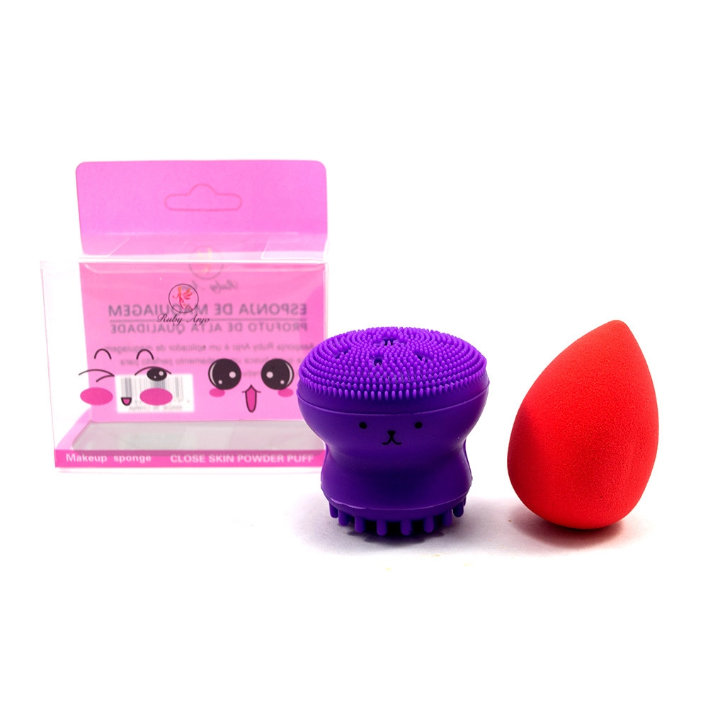 Kit 2 Esponja de Maquiagem Polvo e Gota Ruby Anjo RA037 