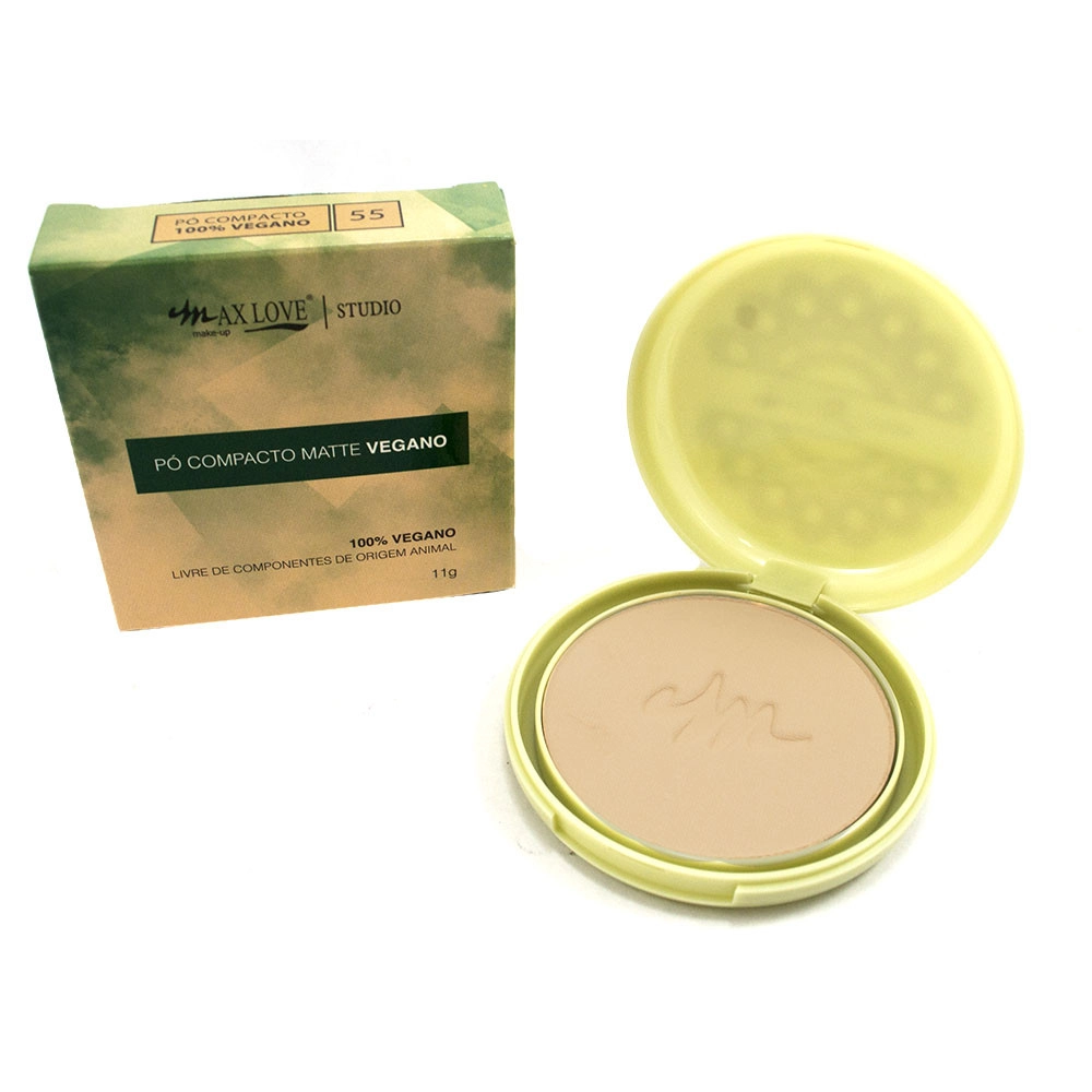  Pó Compacto Matte Vegano Max Love Cor 55 