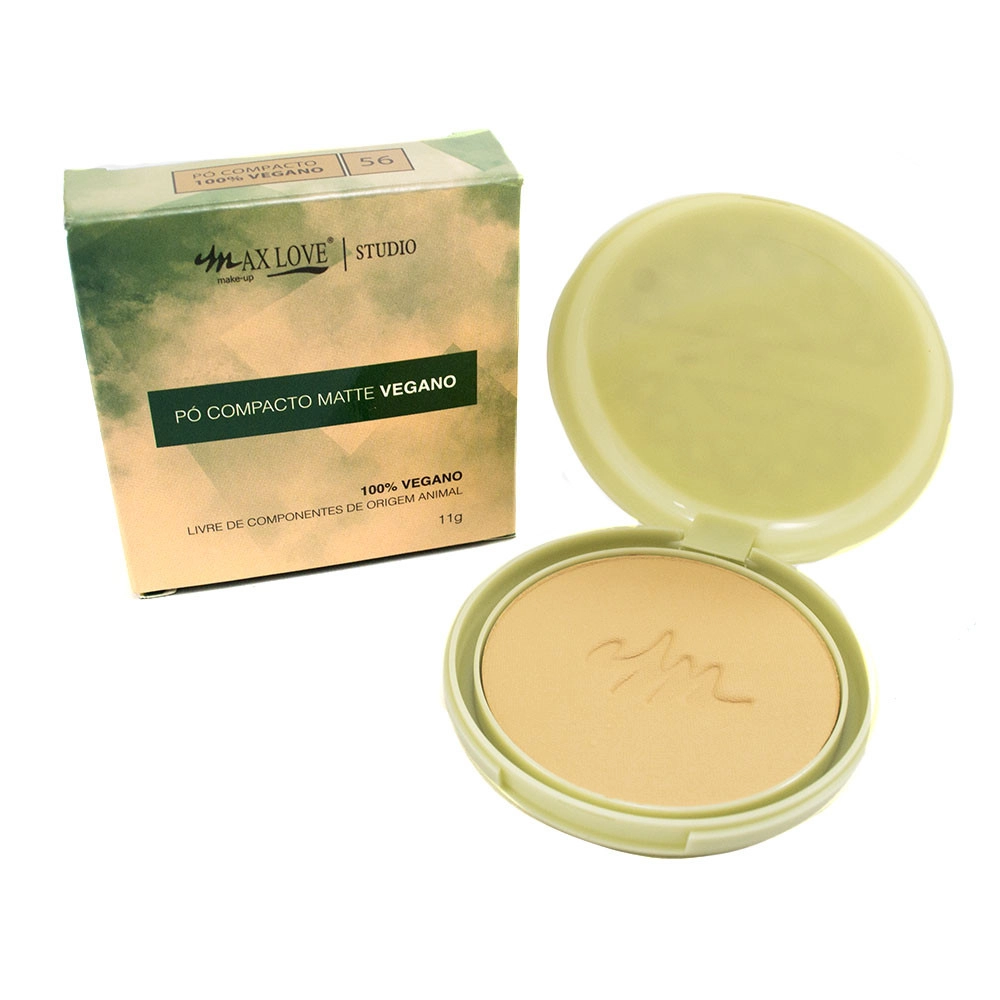  Pó Compacto Matte Vegano Max Love Cor 56 