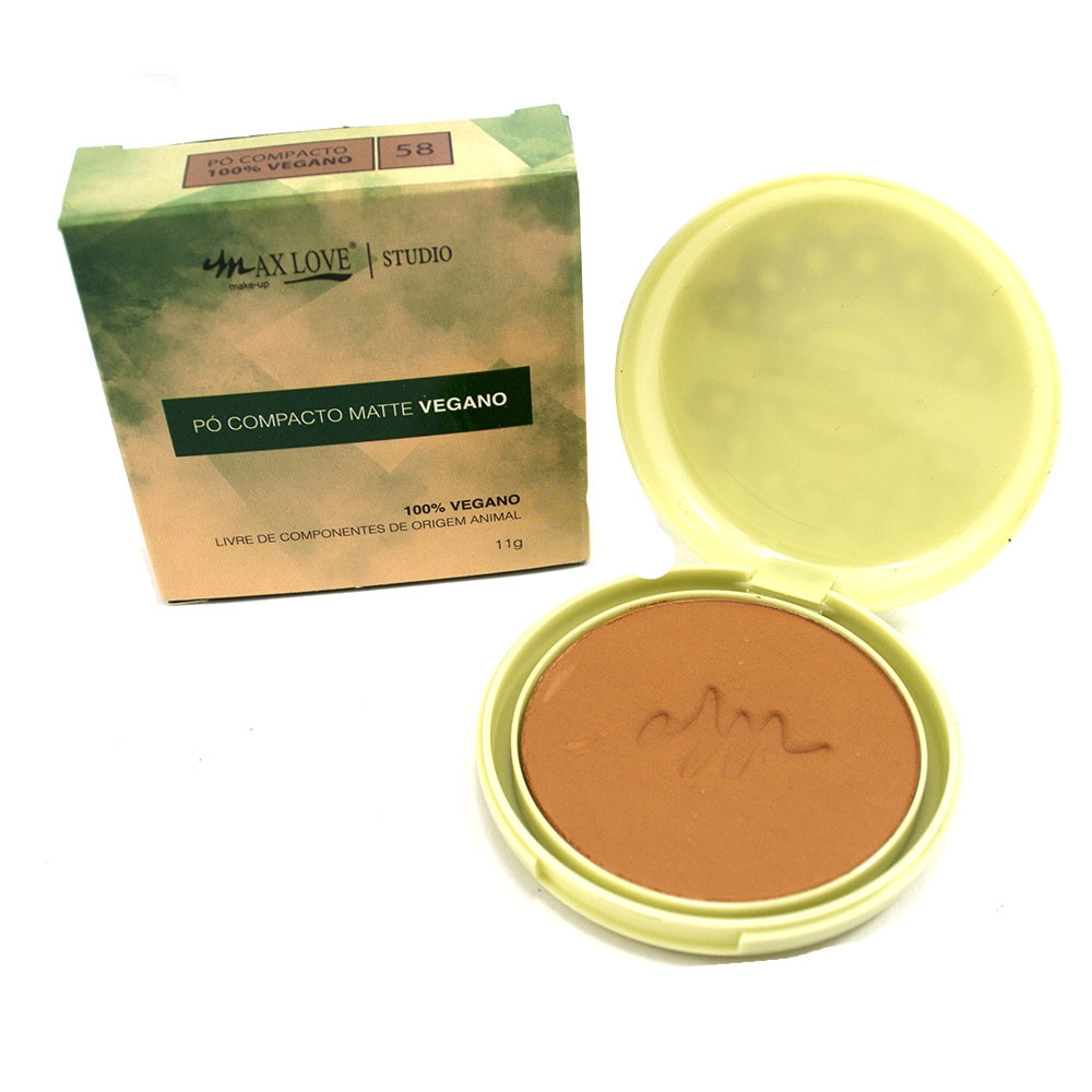  Pó Compacto Matte Vegano Max Love Cor 58 