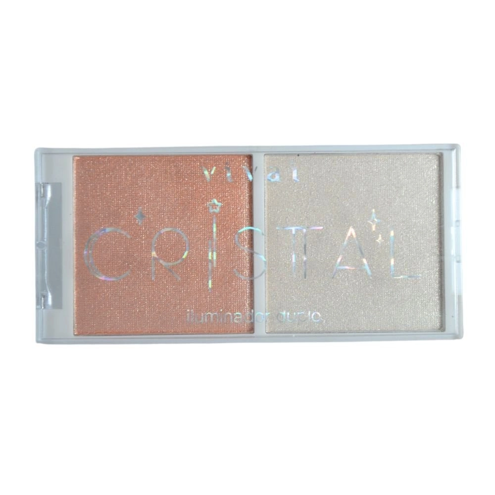  Paleta de Iluminador Estojo Duplo Cristal Cor A Vivai 1207 