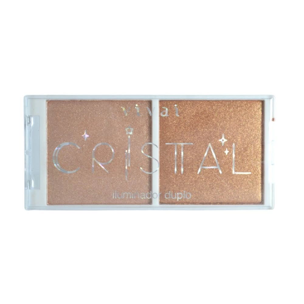  Paleta de Iluminador Estojo Duplo Cristal Cor D Vivai 1207 