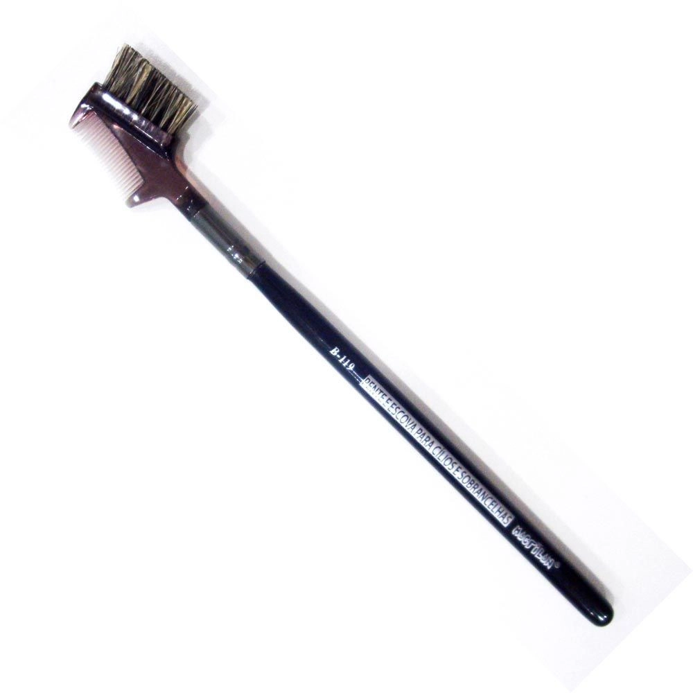 Pincel Profissional B119 Duo Pente e Escova para Cílios e Sobrancelha Macrilan 