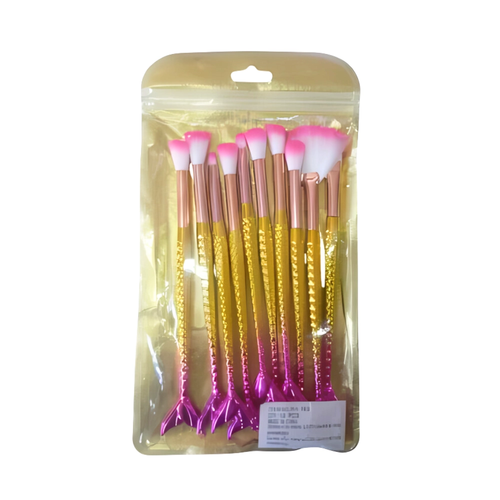  Kit de Pincel com 10 Pincéis Sereia FJ515 