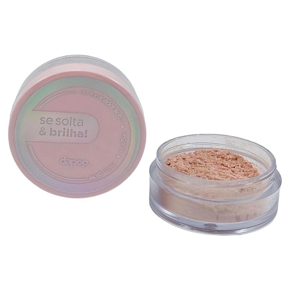  Pó Solto Iluminador Vegano Efeito Glow Dapop DP2159 