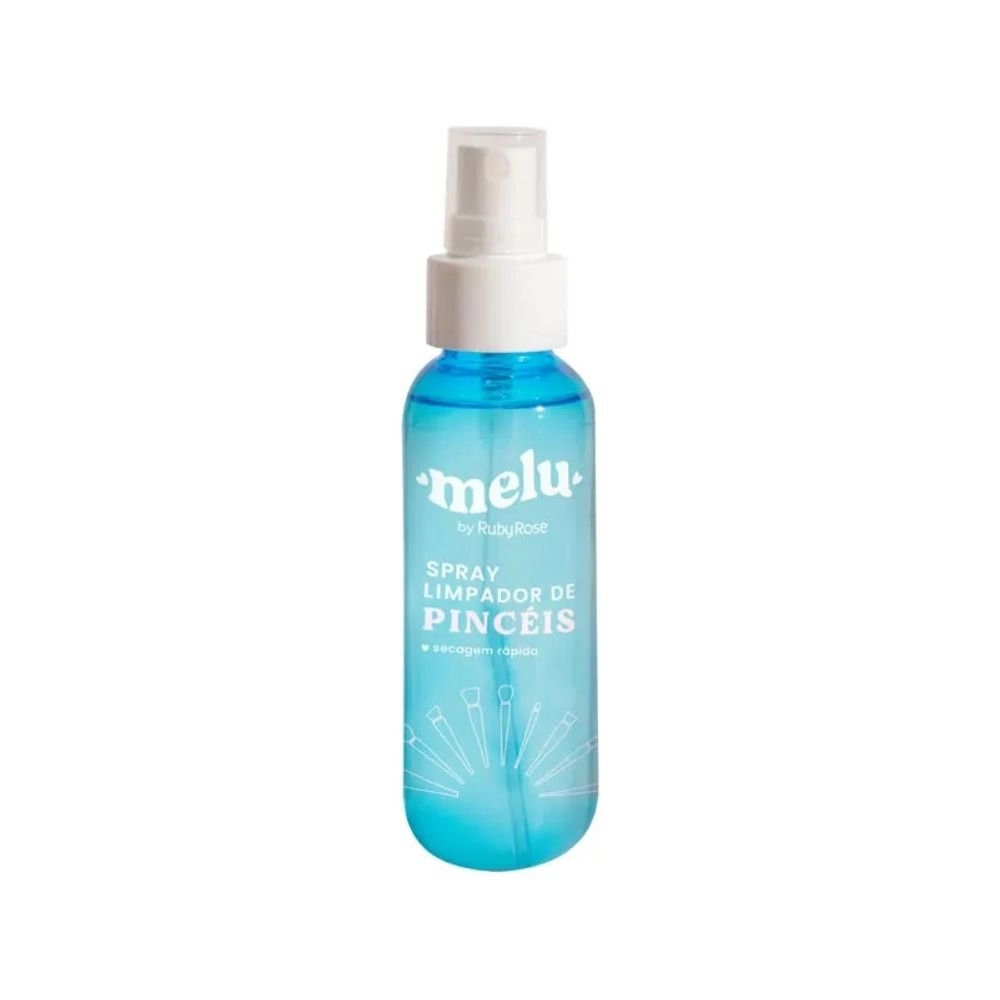  Spray Limpador de Pincéis Vegano Secagem Rápida Melu Ruby Rose RR1801 