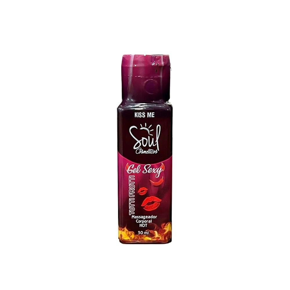  Massageador Corporal Gel Sexy Tutti-frutti Soul Cosméticos 