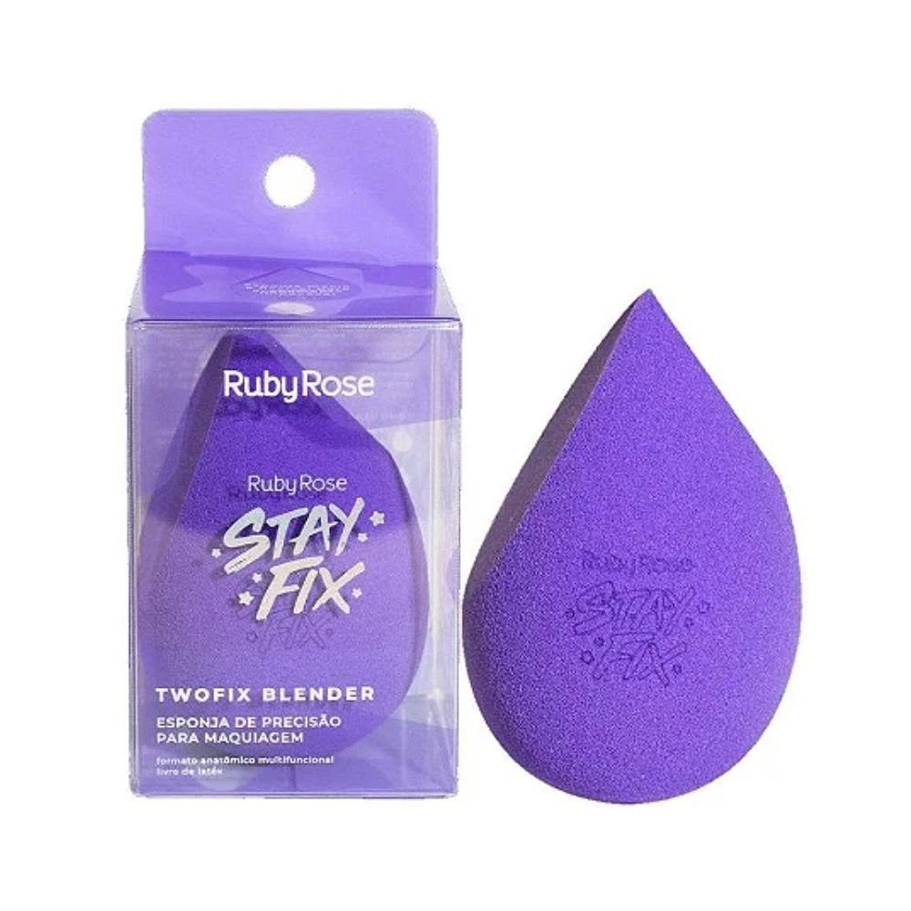  Esponja de Precisão Stay Fix para Maquiagem Ruby Rose HBS03 